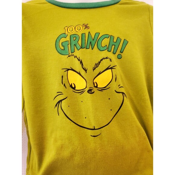 Grinch Christmas Fleece Pj Set With Socks Sz 2t - 0033 - Picture 3 of 5